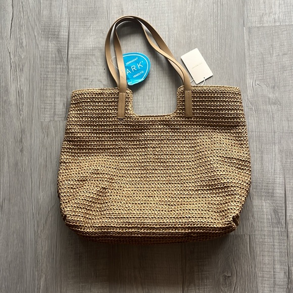 NWT Large raffia tote zip closure by Primark - Picture 2 of 8